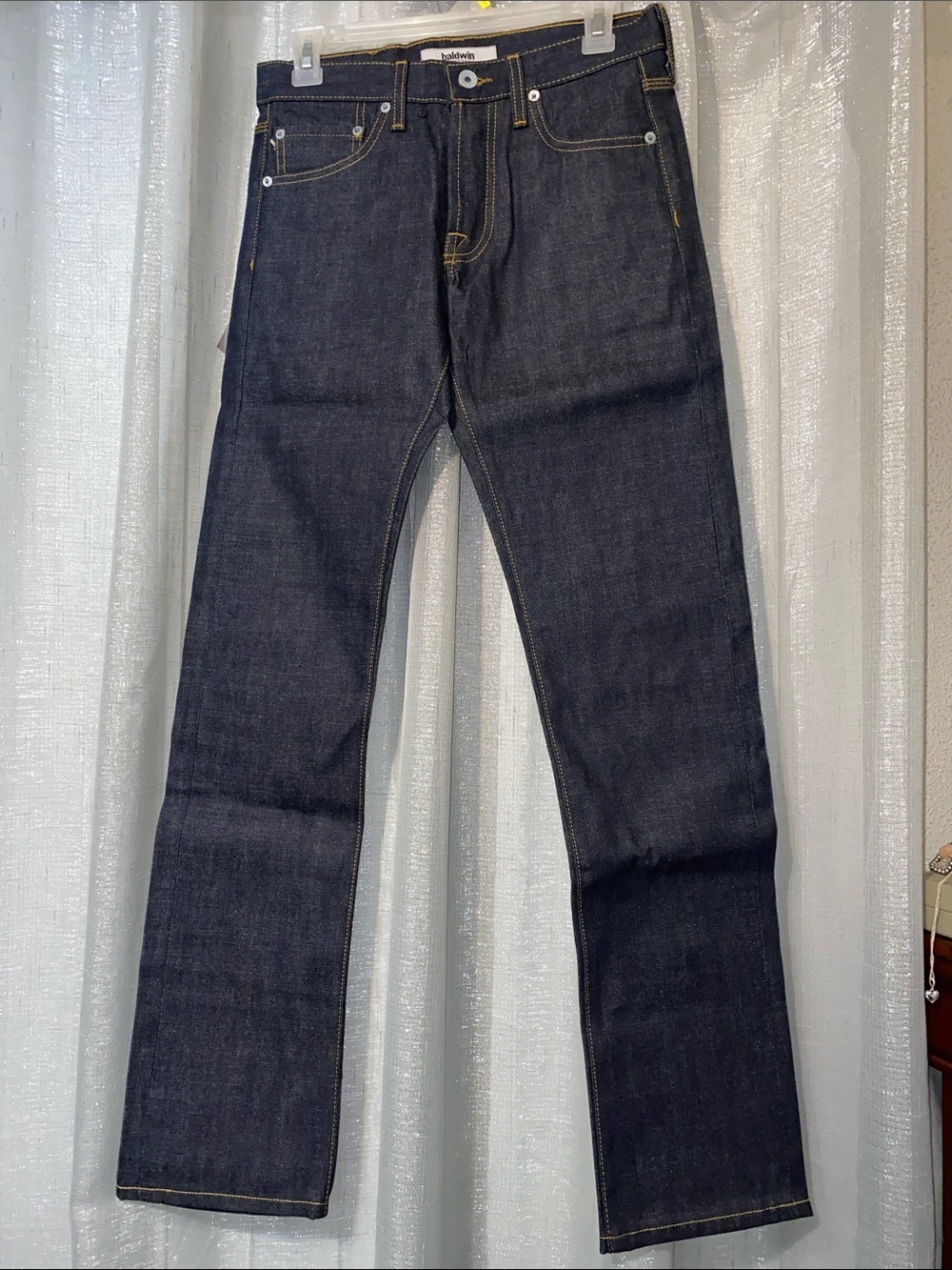 baldwin Dark Indigo Straight-Leg Jeans